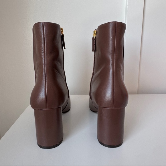 Cole Haan Brown Leather Ankle Boots Size 11 - Picture 5 of 10